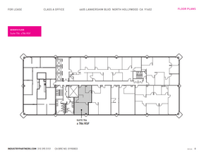 4605 Lankershim Blvd, North Hollywood, CA en alquiler Plano de la planta- Imagen 1 de 1