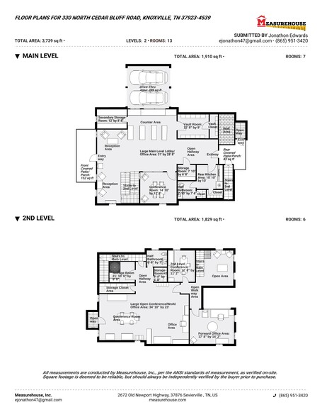 330 N Cedar Bluff Rd, Knoxville, TN en venta - Plano de la planta - Imagen 2 de 34