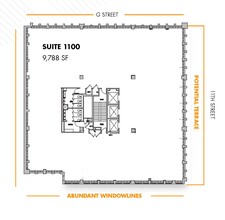 1100 G St NW, Washington, DC en alquiler Plano de la planta- Imagen 1 de 7