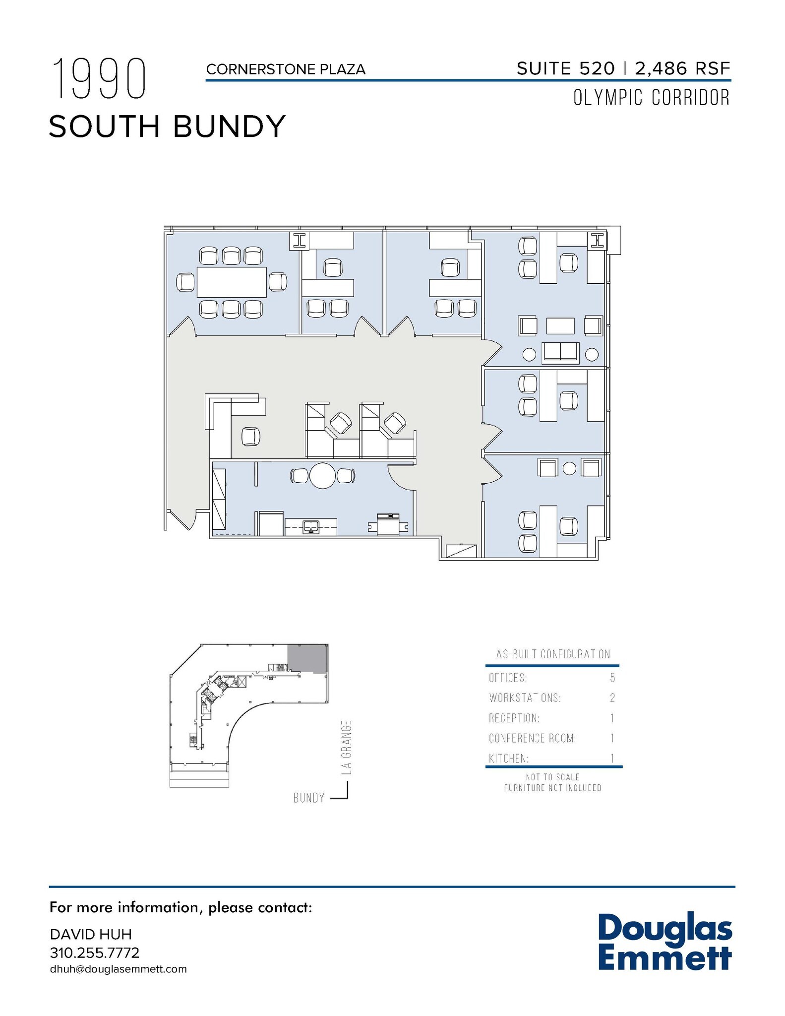 1990 S Bundy Dr, Los Angeles, CA en alquiler Plano de la planta- Imagen 1 de 1