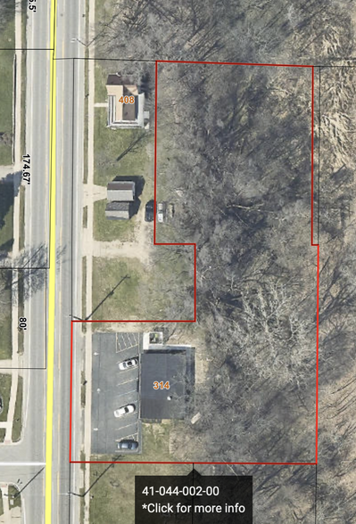 314 Arlington St, Middleville, MI en venta - Vista aérea - Imagen 3 de 6