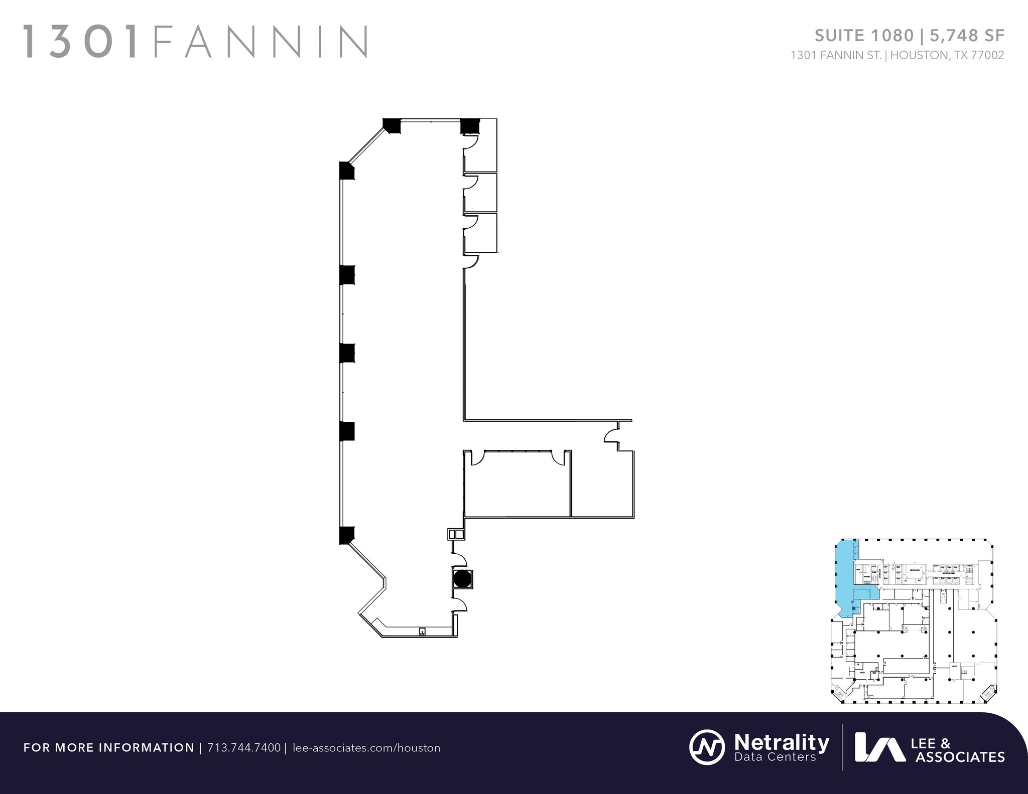 1301 Fannin St, Houston, TX en alquiler Plano de la planta- Imagen 1 de 1