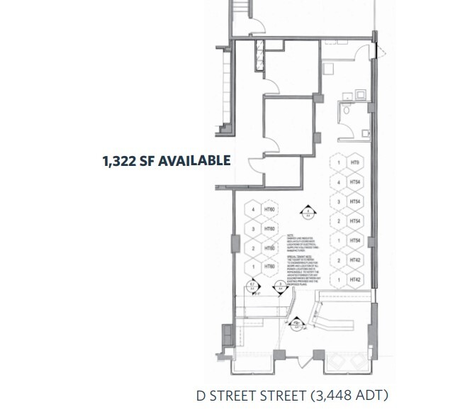 625 D St NW, Washington, DC en alquiler Plano de la planta- Imagen 1 de 1