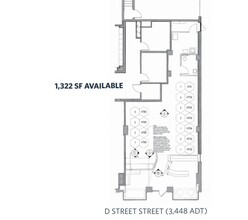 625 D St NW, Washington, DC en alquiler Plano de la planta- Imagen 1 de 1