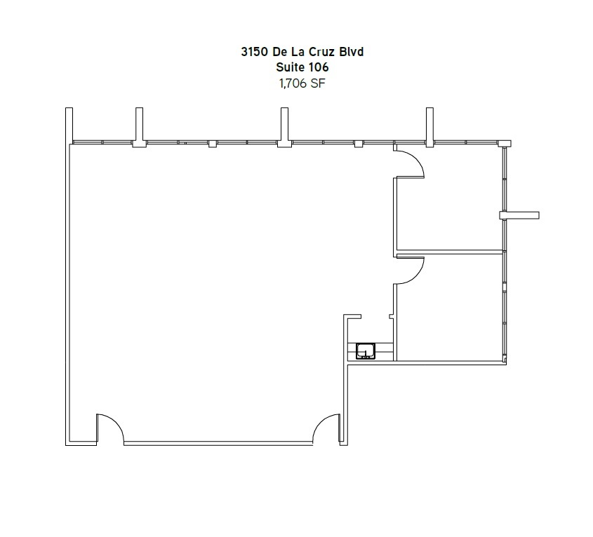 3100 De la Cruz Blvd, Santa Clara, CA en alquiler Plano de la planta- Imagen 1 de 2