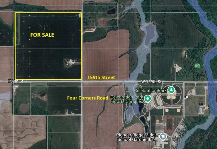 15780 Four Corners Rd, Gardner, KS en venta Vista aérea- Imagen 1 de 4