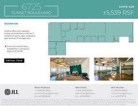 6725 W Sunset Blvd, Los Angeles, CA en alquiler Plano del sitio- Imagen 1 de 6