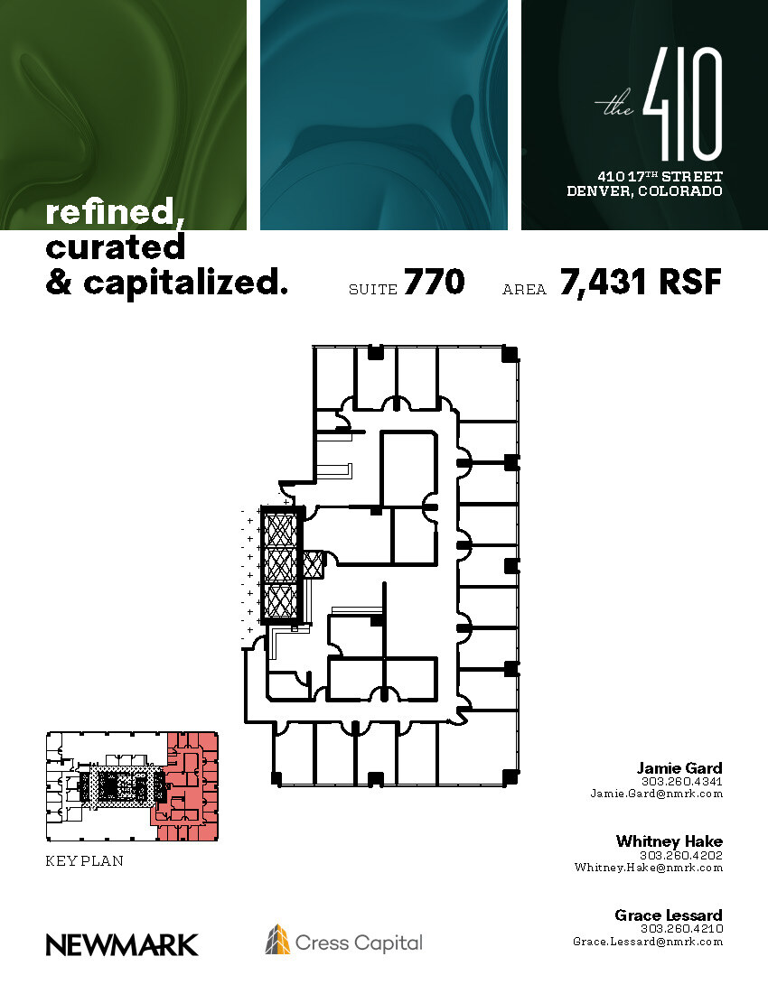 410 17th St, Denver, CO en alquiler Plano de la planta- Imagen 1 de 1