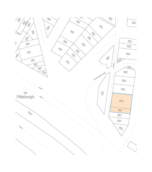 45-47 Bates St, Pittsburgh, PA en alquiler - Plano de solar - Imagen 2 de 5