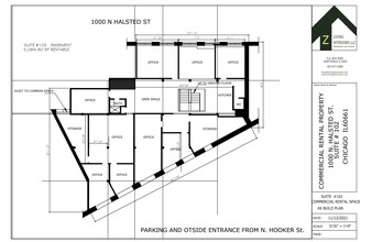 1000 N Halsted St, Chicago, IL en alquiler Plano de la planta- Imagen 1 de 1