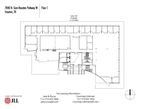 7840 N Sam Houston Pky W, Houston, TX en venta Plano de la planta- Imagen 1 de 1