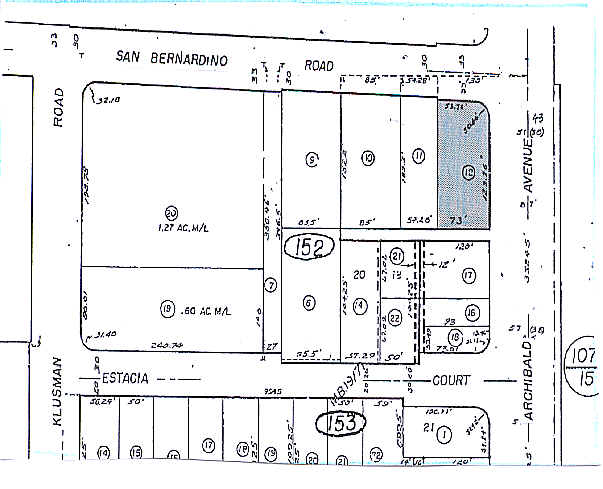 8008 Archibald Ave, Rancho Cucamonga, CA en venta - Plano de solar - Imagen 2 de 4