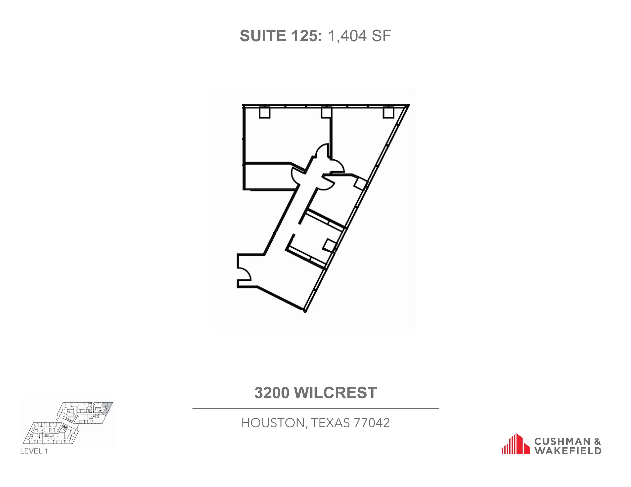 3200 Wilcrest Dr, Houston, TX en alquiler Plano de la planta- Imagen 1 de 1