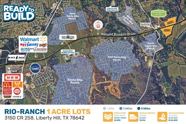 Más detalles de 3150 County Road 258, Liberty Hill, TX - Terreno en alquiler