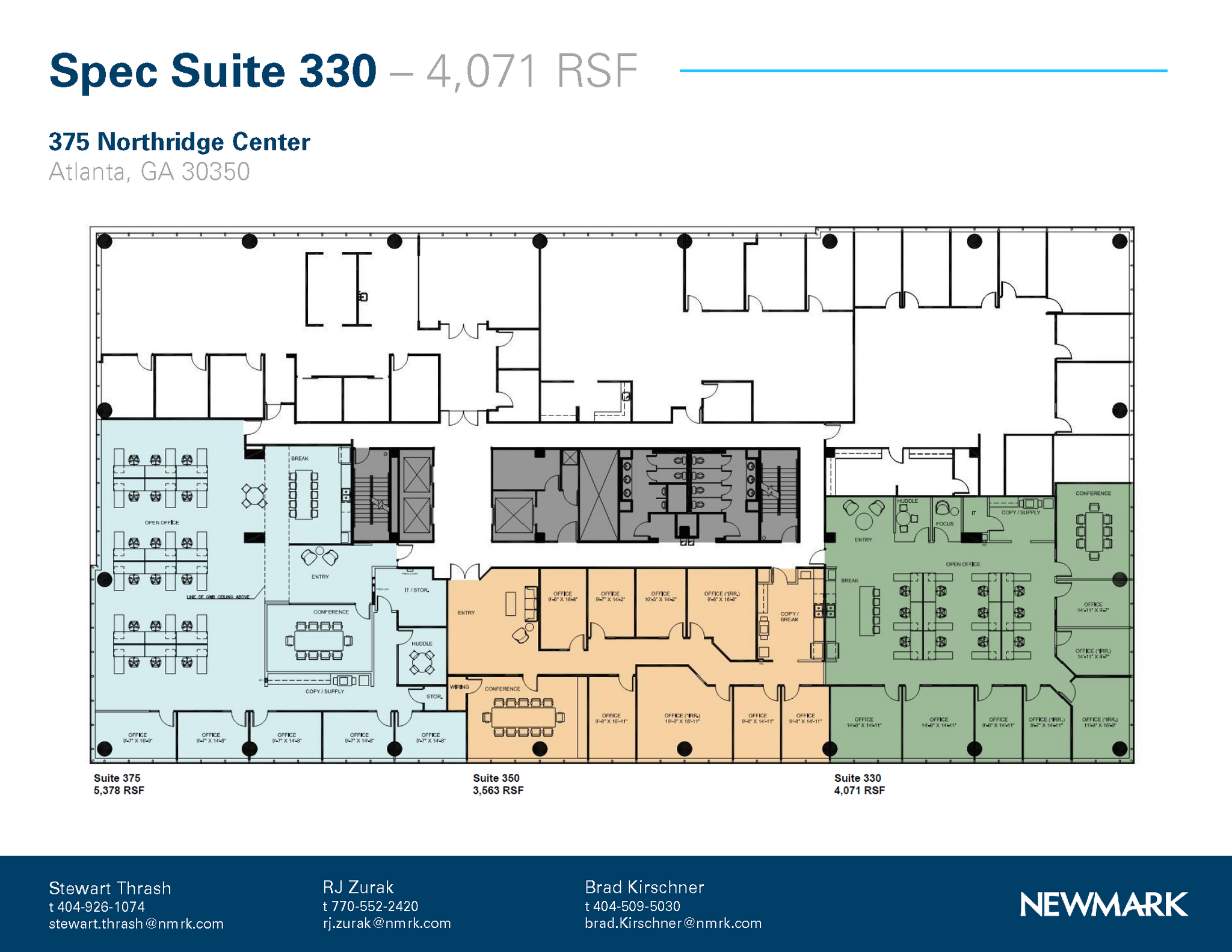 375 Northridge Rd, Atlanta, GA en alquiler Plano de la planta- Imagen 1 de 1