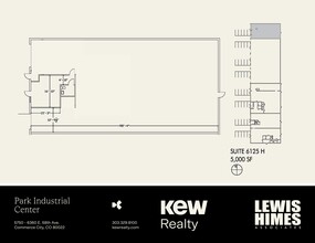 6000 E 58th Ave, Commerce City, CO en alquiler Plano del sitio- Imagen 1 de 5