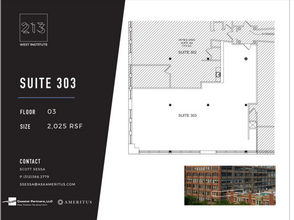 213 W Institute Pl, Chicago, IL en alquiler Plano de la planta- Imagen 1 de 1