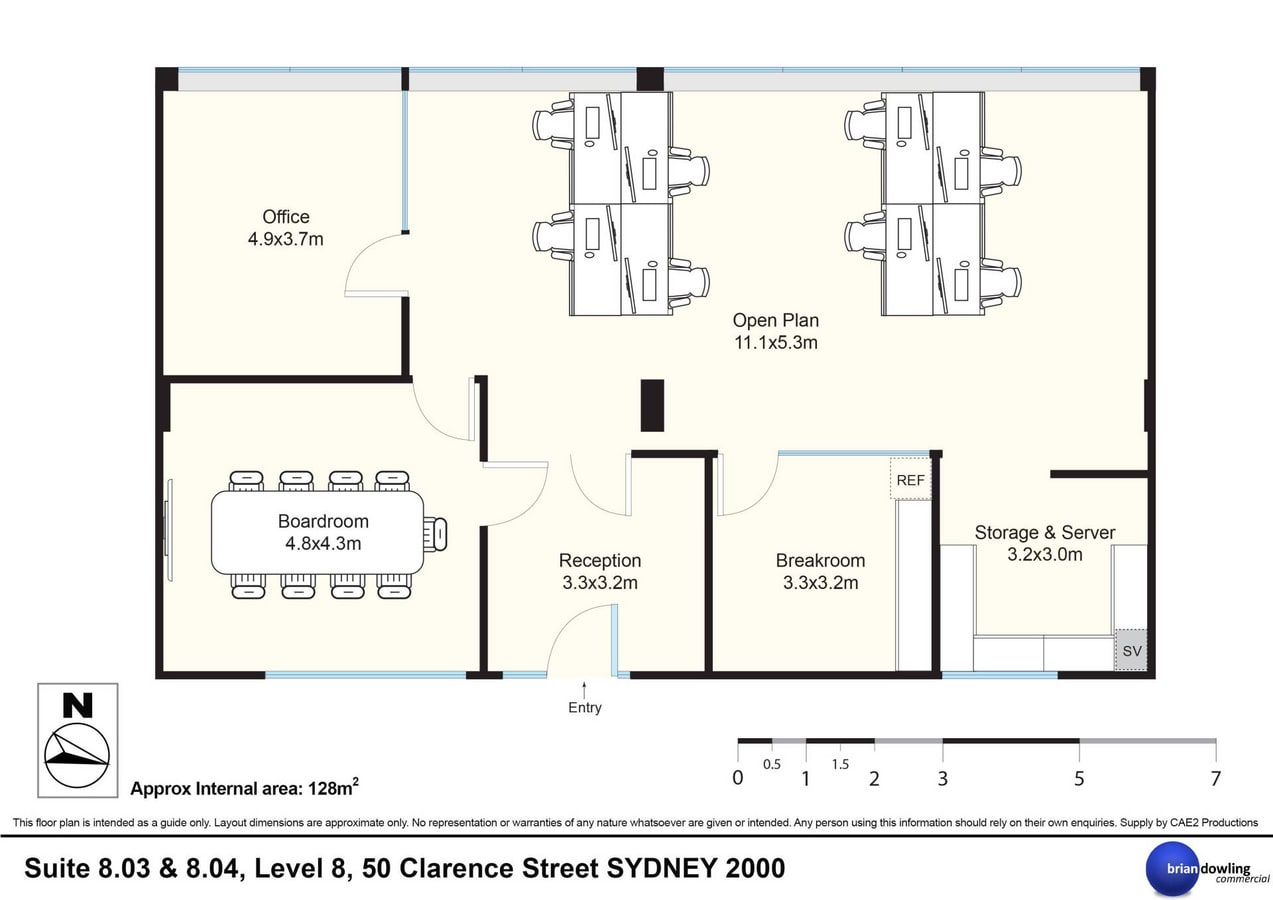 50 Clarence St, Sydney, NSW 2000 - Unidad 803 - - Plano de la planta - Image 1 of 9