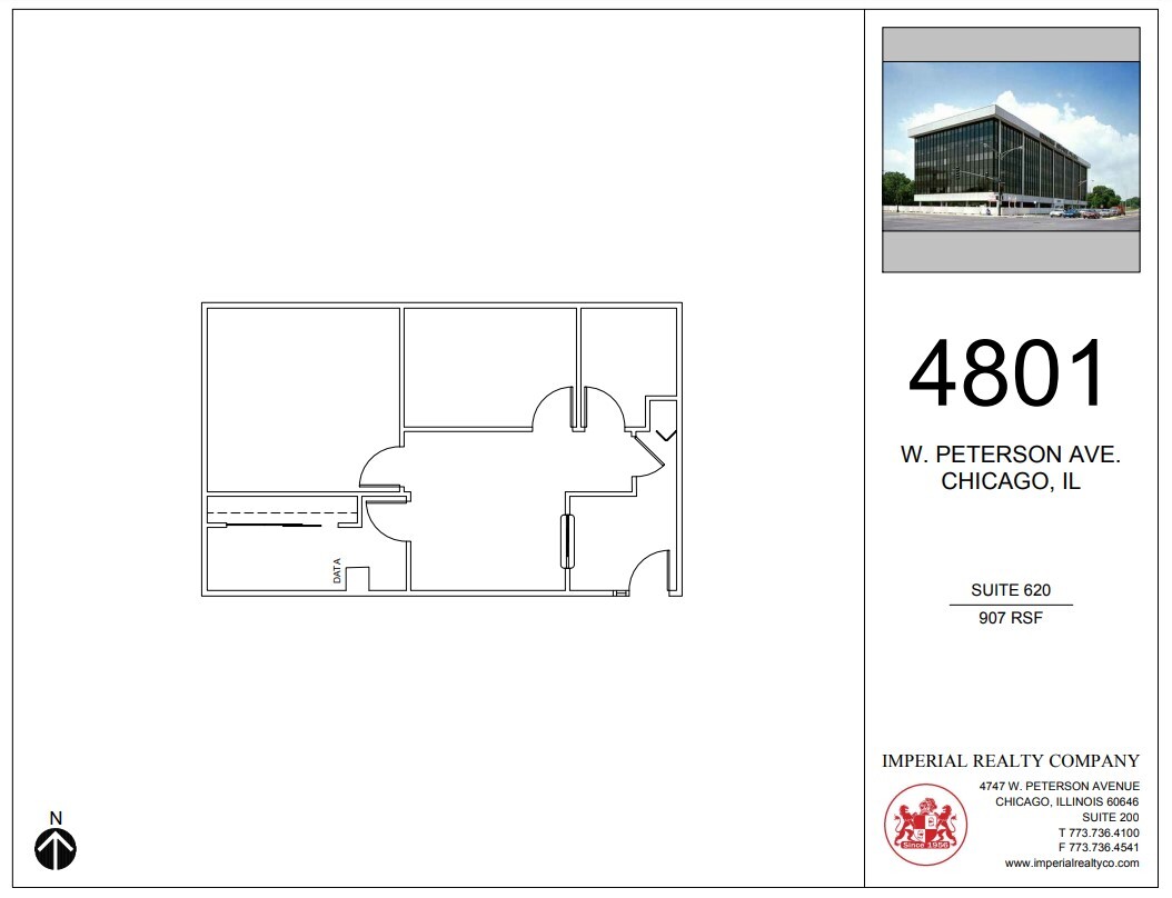 4801 W Peterson Ave, Chicago, IL en alquiler Plano de la planta- Imagen 1 de 4