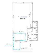 88-96 Mitchell Blvd, San Rafael, CA en alquiler Plano de la planta- Imagen 2 de 2