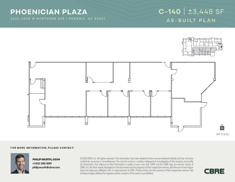 2222-2228 W Northern Ave, Phoenix, AZ en alquiler Plano de la planta- Imagen 1 de 3