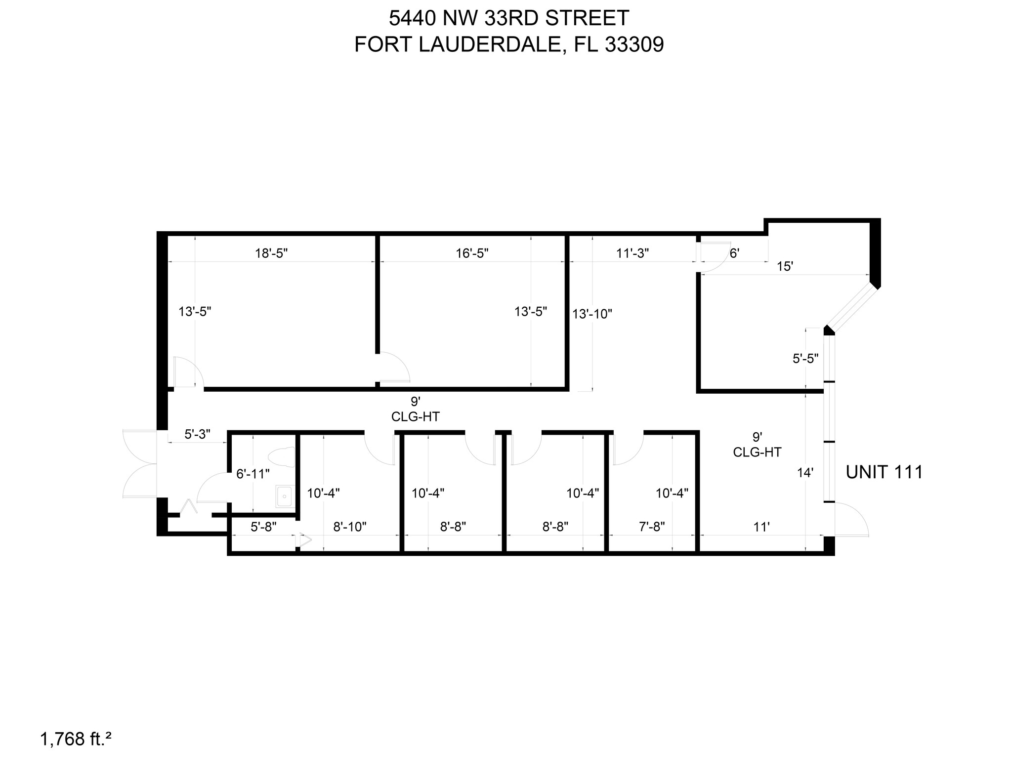 5440 NW 33rd Ave, Fort Lauderdale, FL en alquiler Plano del sitio- Imagen 1 de 1