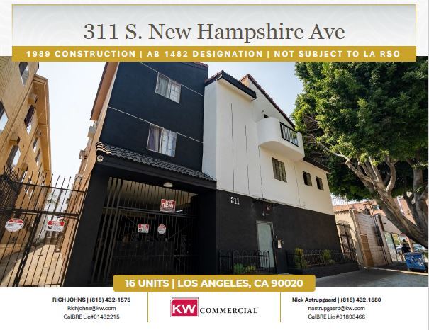 311 S New Hampshire Ave, Los Angeles, CA en venta - Foto del edificio - Imagen 1 de 8