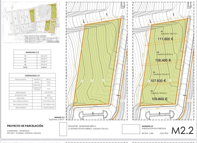 Terreno en Cártama, Málaga en venta - Plano de la planta - Imagen 3 de 19