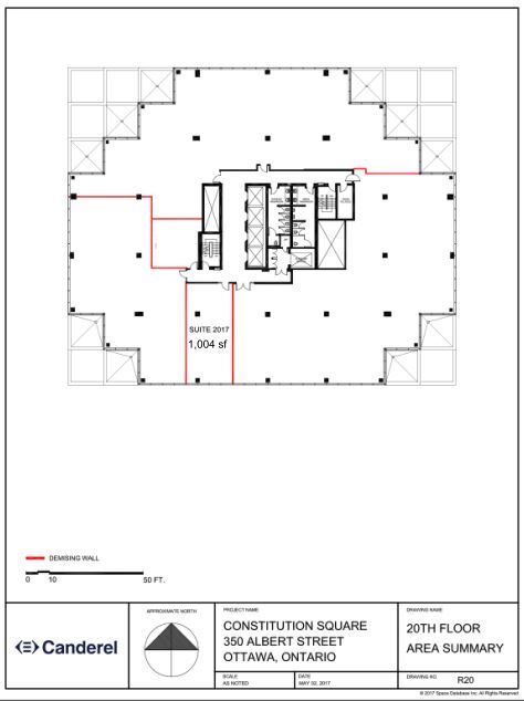 350 Albert St, Ottawa, ON en alquiler Plano de la planta- Imagen 1 de 1