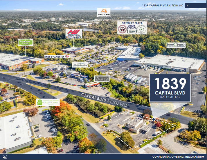 1839 Capital Blvd, Raleigh, NC en venta - Foto del edificio - Imagen 3 de 6