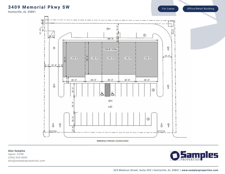 3409 Memorial Pky SW, Huntsville, AL en alquiler - Plano del sitio - Imagen 2 de 2