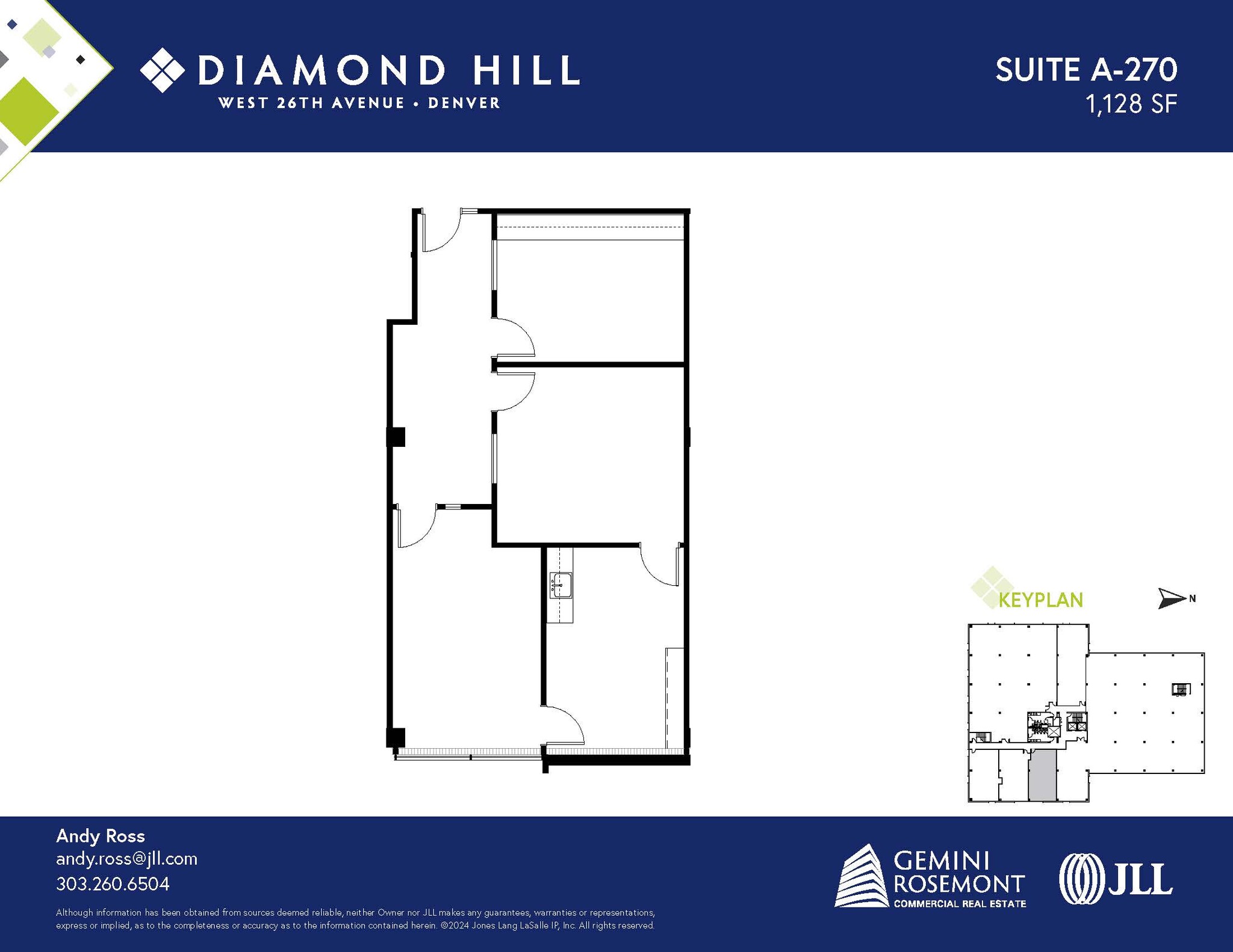 2490 W 26th Ave, Denver, CO en alquiler Plano de la planta- Imagen 1 de 2