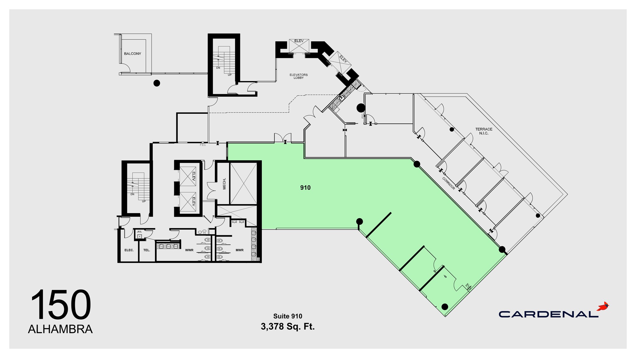 150 Alhambra Cir, Coral Gables, FL en alquiler Plano del sitio- Imagen 1 de 1