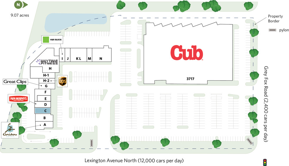 3673 N Lexington Ave, Arden Hills, MN en alquiler - Plano del sitio - Imagen 2 de 13