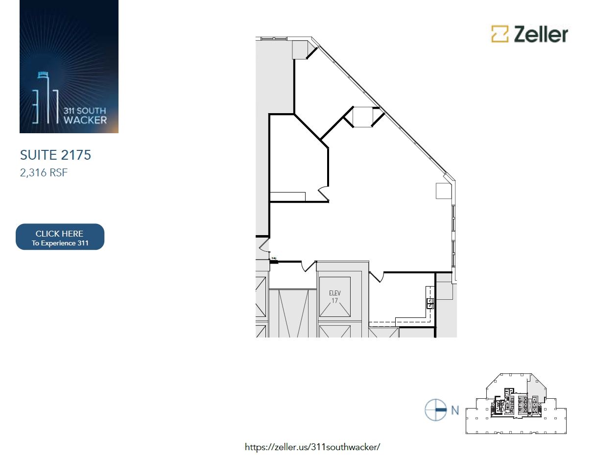 311 S Wacker Dr, Chicago, IL en alquiler Plano de la planta- Imagen 1 de 1