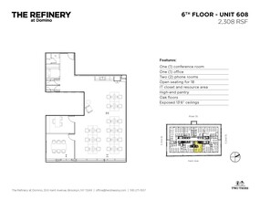 300 Kent Ave, Brooklyn, NY en alquiler Plano de la planta- Imagen 1 de 9