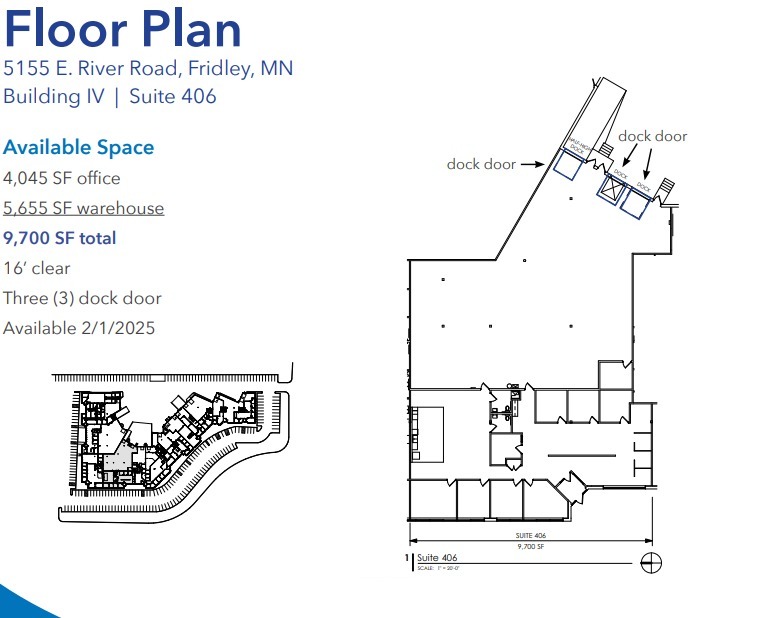 5155 E River Rd, Fridley, MN en alquiler Plano de la planta- Imagen 1 de 1