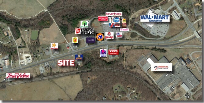 7534 Richmond Hwy, Appomattox, VA en alquiler - Vista aérea - Imagen 1 de 2