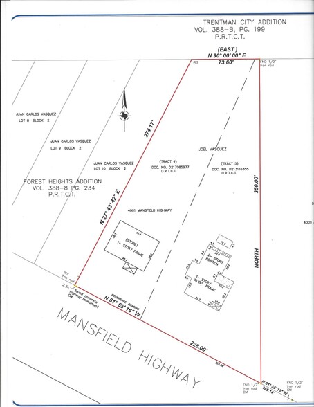 4001 Mansfield Hwy, Forest Hill, TX en venta - Plano del sitio - Imagen 2 de 2