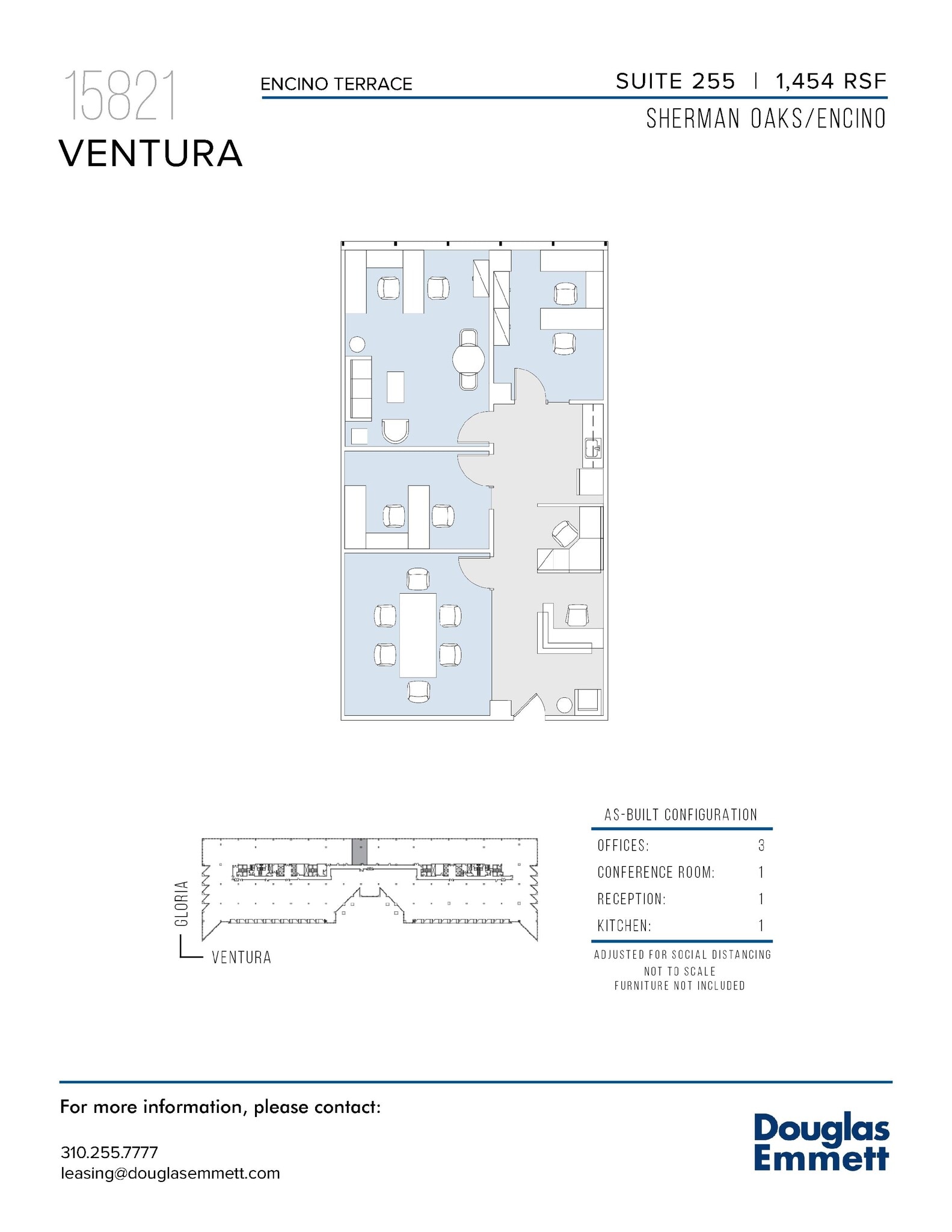 15821 Ventura Blvd, Encino, CA en alquiler Plano de la planta- Imagen 1 de 1