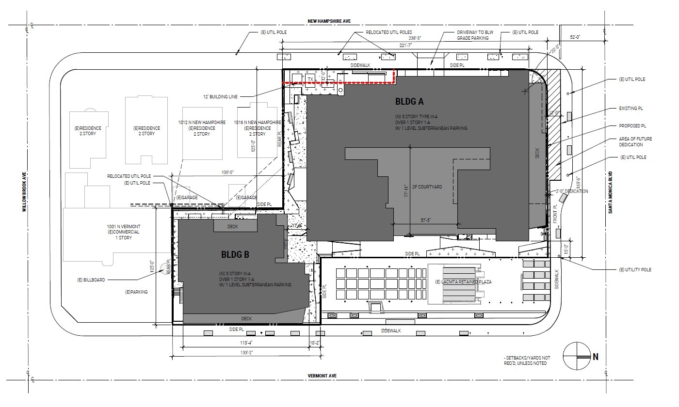 1021 N Vermont Ave, Los Angeles, CA en alquiler Plano de la planta- Imagen 1 de 1