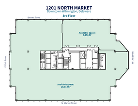 1201 N Market St, Wilmington, DE en alquiler Plano de la planta- Imagen 2 de 2