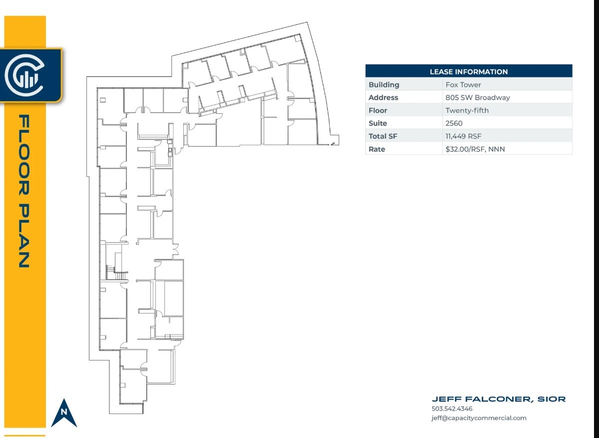 805 SW Broadway, Portland, OR en alquiler Plano de la planta- Imagen 1 de 1