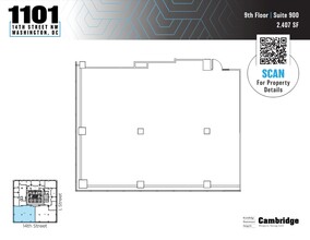 1101 14th St NW, Washington, DC en alquiler Plano de la planta- Imagen 1 de 1