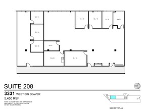 3155 W Big Beaver Rd, Troy, MI en alquiler Plano de la planta- Imagen 1 de 1