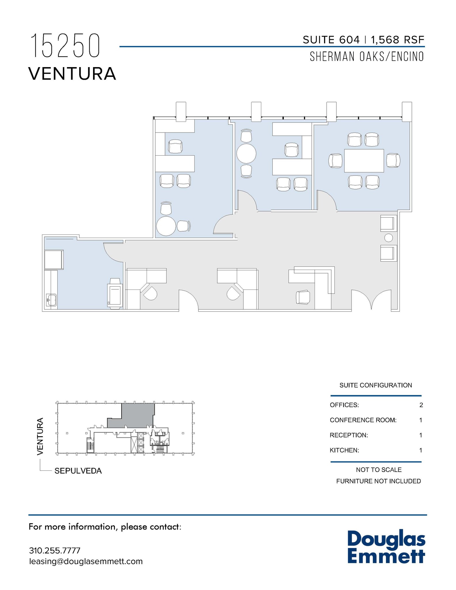 15250 Ventura Blvd, Sherman Oaks, CA en alquiler Plano de la planta- Imagen 1 de 1