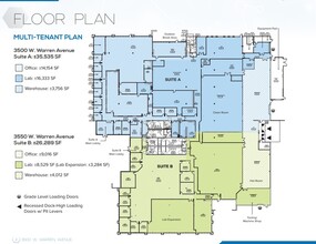 3500-3550 W Warren Ave, Fremont, CA en alquiler Plano de la planta- Imagen 2 de 3