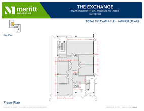 1122 Kenilworth Dr, Towson, MD en alquiler Plano de la planta- Imagen 1 de 1