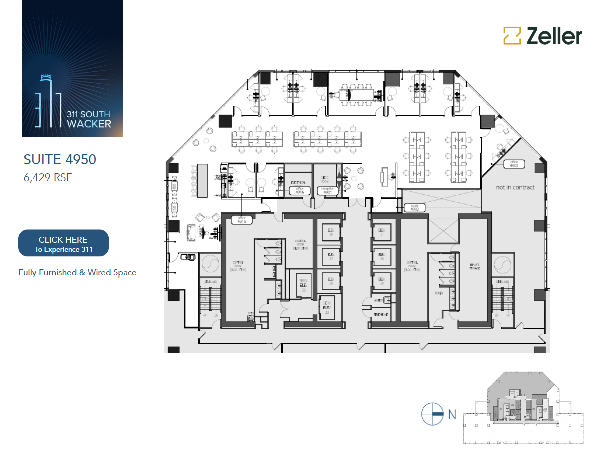 311 S Wacker Dr, Chicago, IL en alquiler Plano de la planta- Imagen 1 de 1