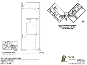 17207 Kuykendahl Rd, Spring, TX en alquiler Plano de la planta- Imagen 1 de 2